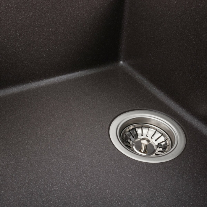 Valeso Selena 7950 grenadine - 79 cm wide composite sink with dish platform