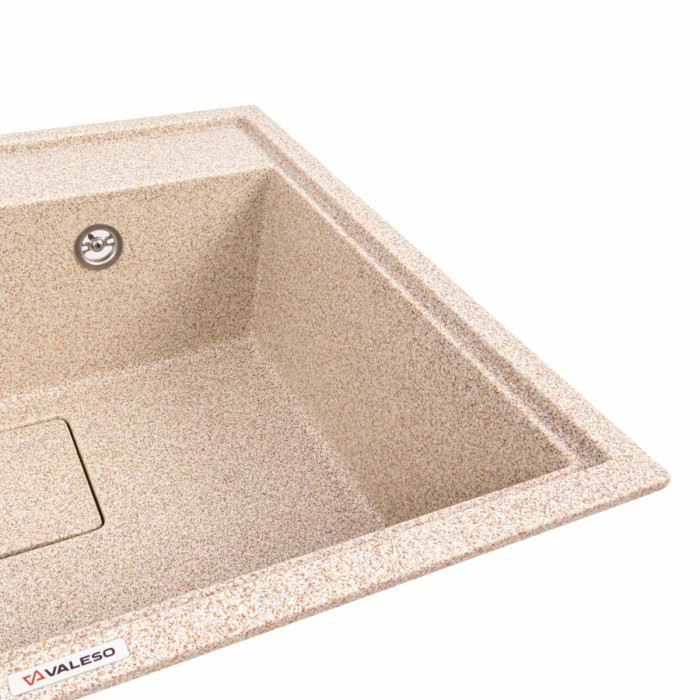 Valeso Sherlit 6050 caramel - deep artificial granite sink 60/50 cm