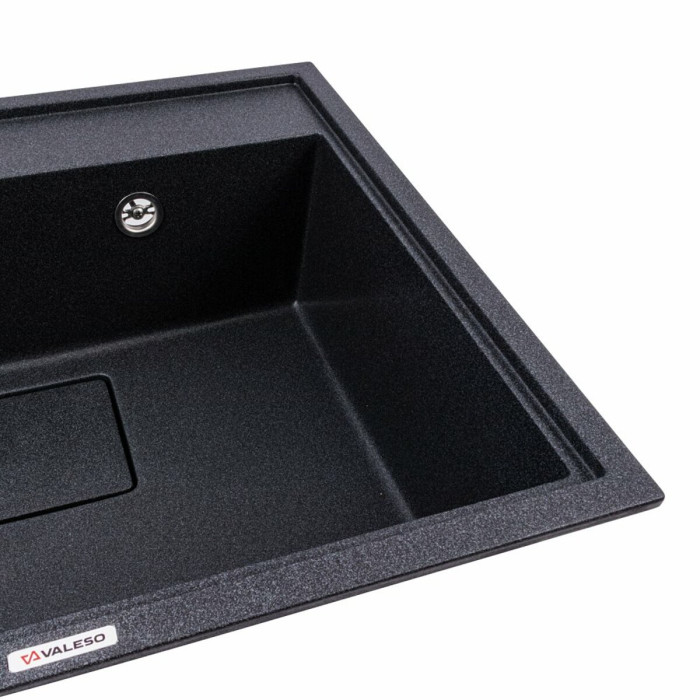 Valeso Sherlit 6050 carbon - 60 cm wide built-in kitchen sink