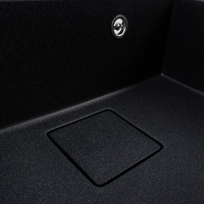 Valeso Sherlit 6050 carbon - 60 cm wide built-in kitchen sink