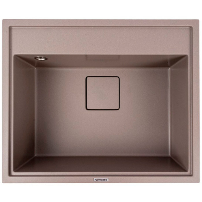 Valeso Sherlit 6050 dune - modern granite sink 60 cm with hidden drain