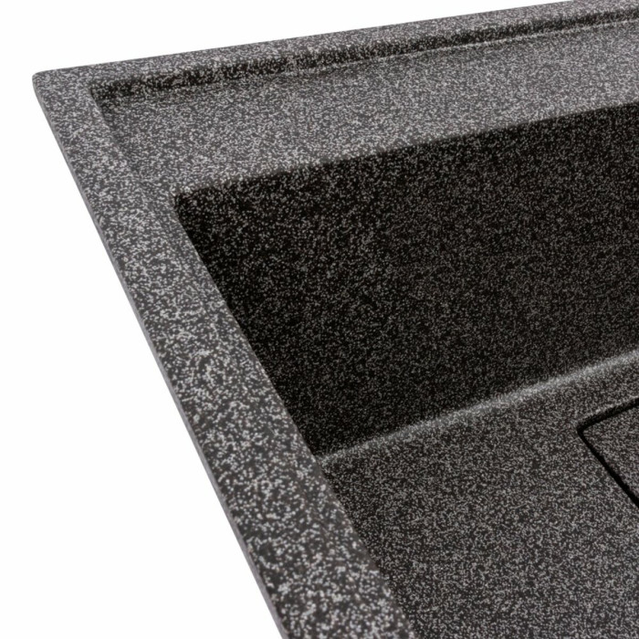 Valeso Sherlit 6050 graphite - "artificial" granite kitchen sink with concealed drain
