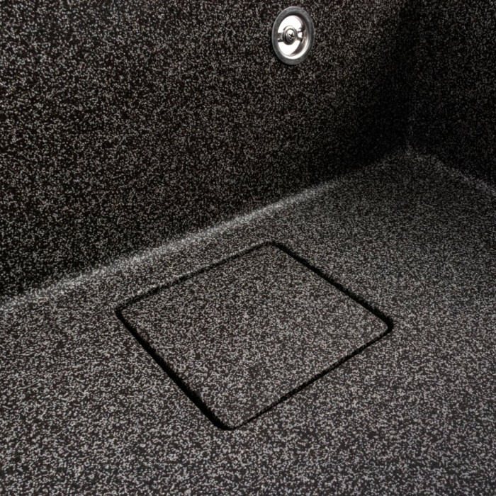 Valeso Sherlit 6050 graphite - "artificial" granite kitchen sink with concealed drain