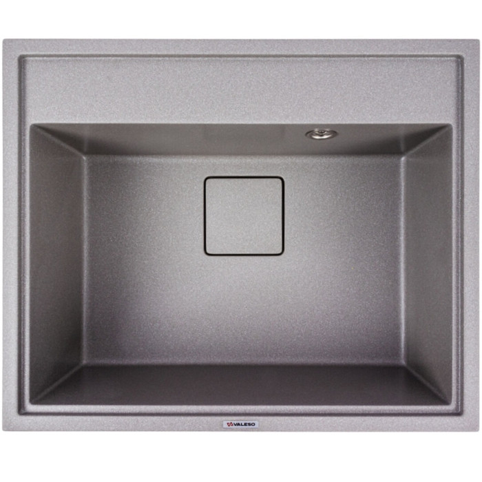 Valeso Sherlit 6050 monsoon grey – 60 cm wide kitchen sink made of artificial stone, without a dish drainer Valeso Sherlit 6050 monsoon grey – 60 cm wide kitchen sink made of artificial stone, without a dish drainer