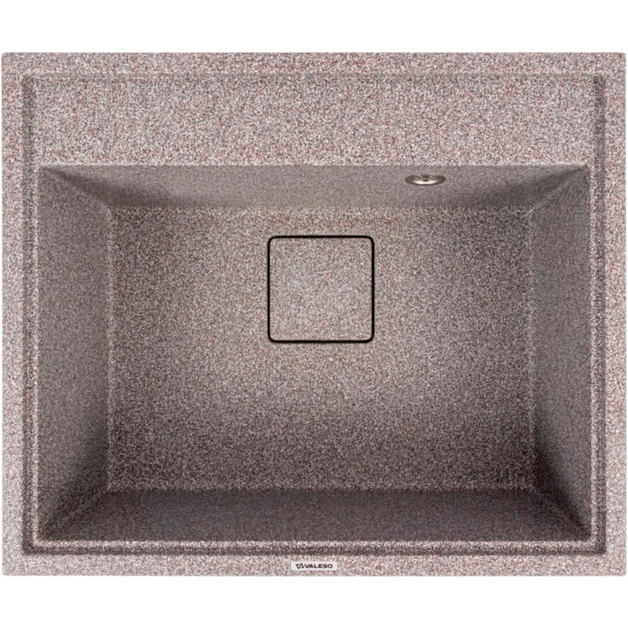Valeso Sherlit 6050 Mix – 60 cm granite inset sink without drainer for kitchen
