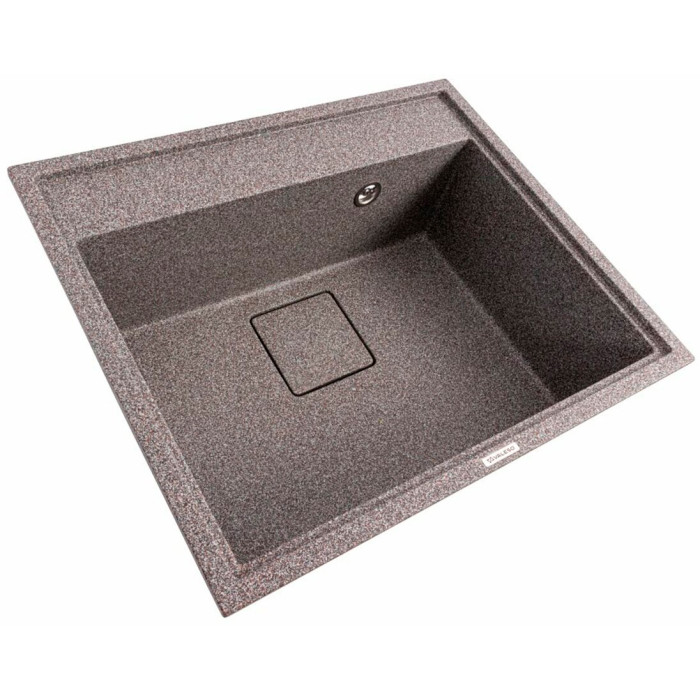 Valeso Sherlit 6050 Mix – 60 cm granite inset sink without drainer for kitchen