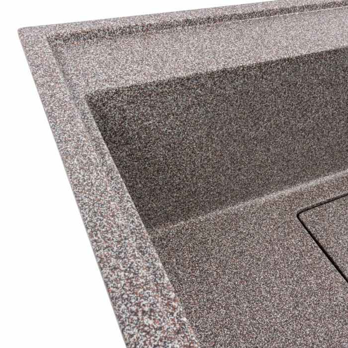 Valeso Sherlit 6050 Mix – 60 cm granite inset sink without drainer for kitchen