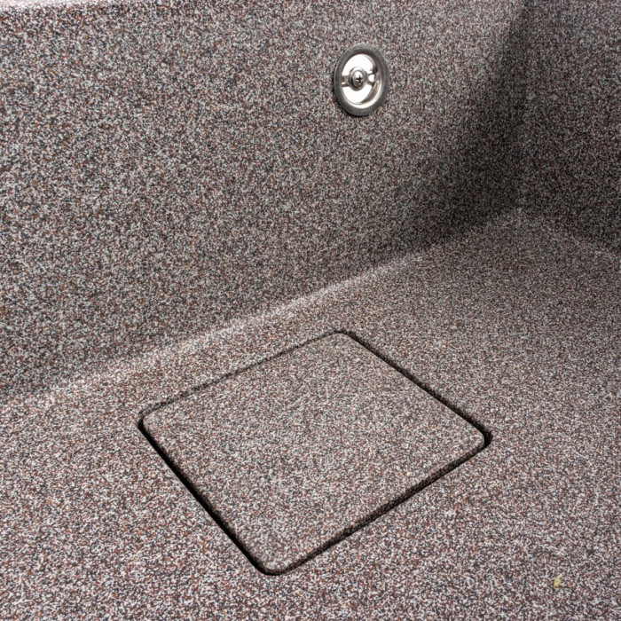 Valeso Sherlit 6050 Mix – 60 cm granite inset sink without drainer for kitchen