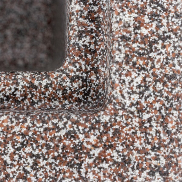 Valeso Sherlit 6050 Mix – 60 cm granite inset sink without drainer for kitchen