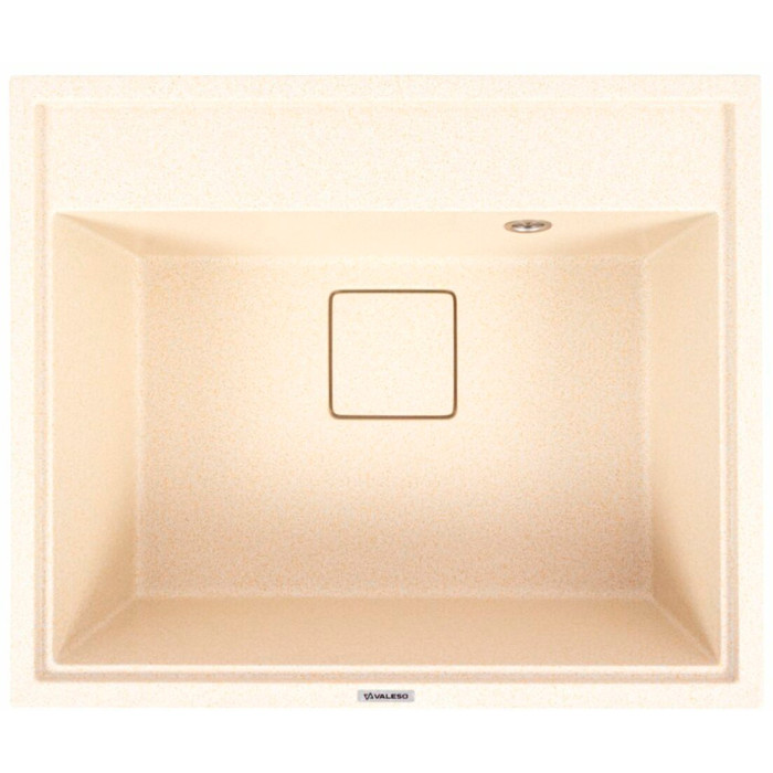 Valeso Sherlit 6050 sand - 60 cm quartz inset sink for kitchen