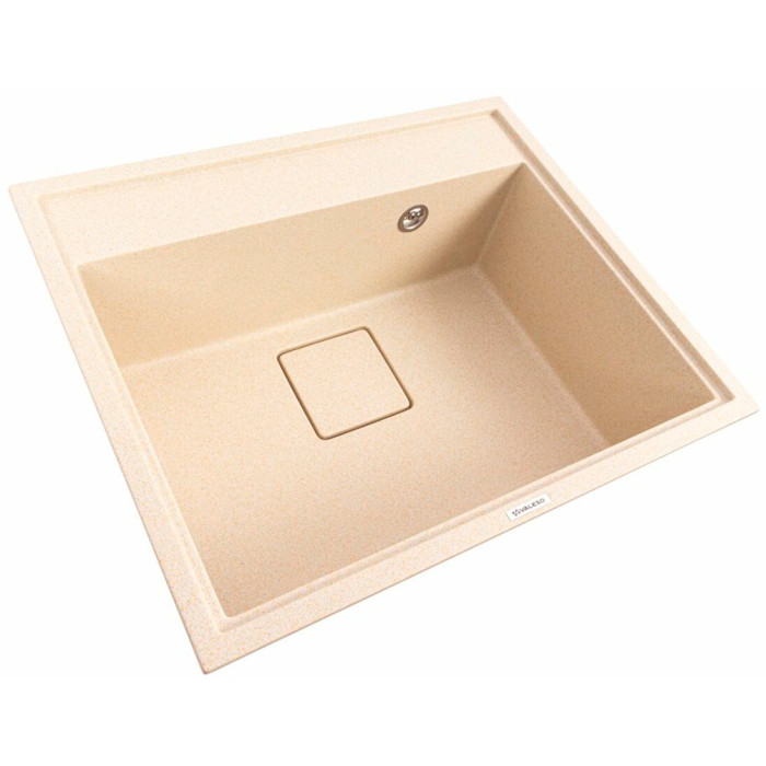 Valeso Sherlit 6050 sand - 60 cm quartz inset sink for kitchen