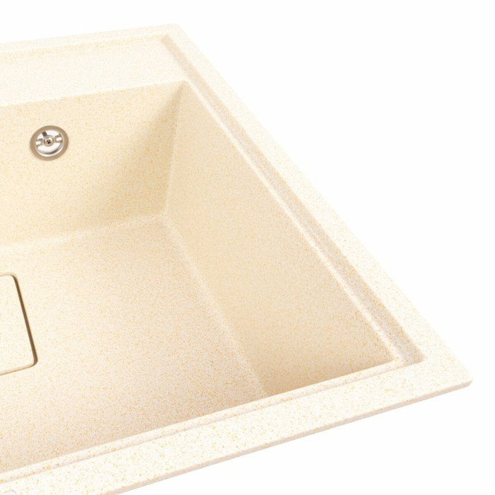 Valeso Sherlit 6050 sand - 60 cm quartz inset sink for kitchen