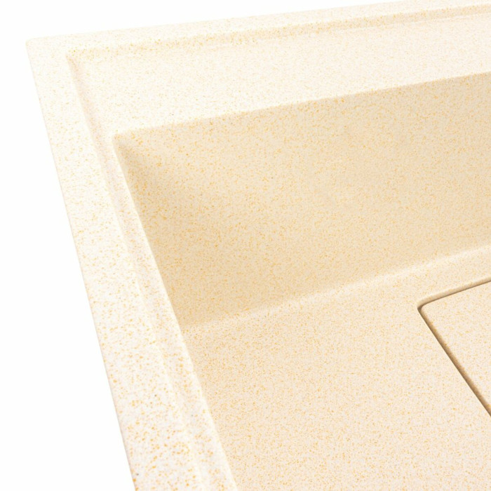Valeso Sherlit 6050 sand - 60 cm quartz inset sink for kitchen