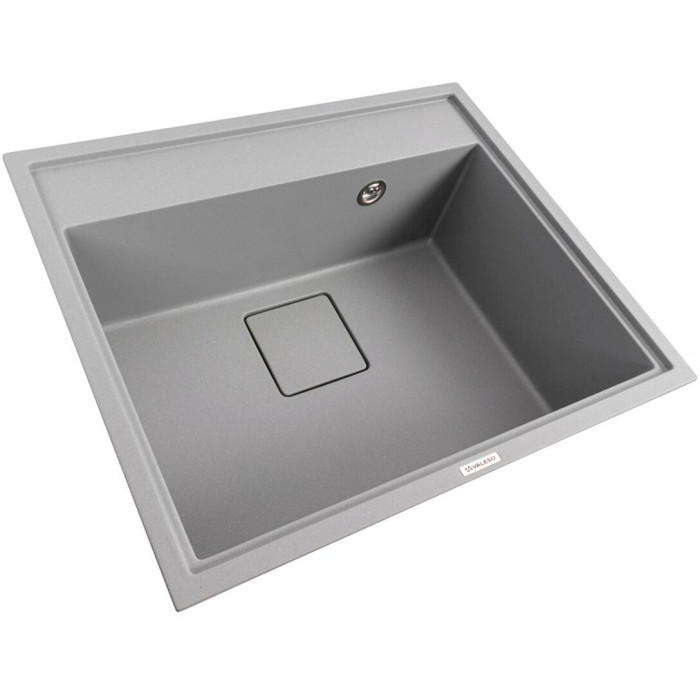 Valeso Sherlit 6050 metallic gray - 60 cm kitchen sink in the form of a large bowl without a wing