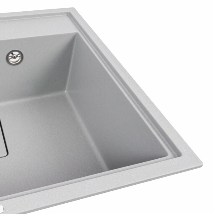 Valeso Sherlit 6050 metallic gray - 60 cm kitchen sink in the form of a large bowl without a wing