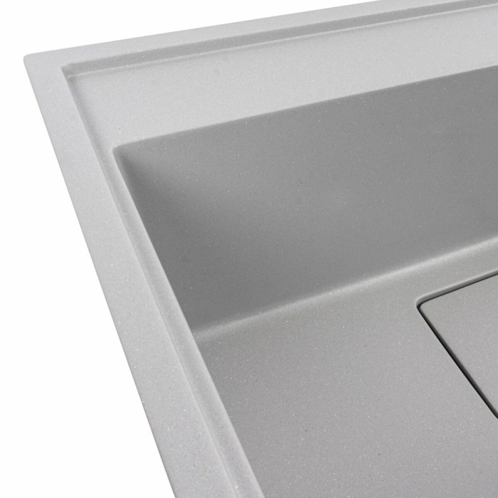 Valeso Sherlit 6050 metallic gray - 60 cm kitchen sink in the form of a large bowl without a wing