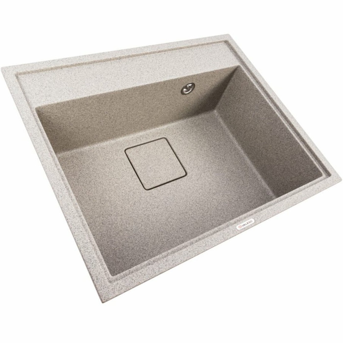 Valeso Sherlit 6050 gray - 60 cm granite kitchen sink without wing