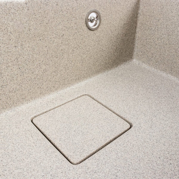 Valeso Sherlit 6050 gray - 60 cm granite kitchen sink without wing