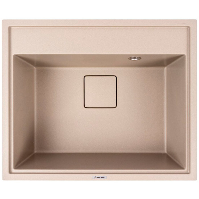 Valeso Sherlit 6050 Titanium – Rectangular 60 cm Kitchen Sink, Composite