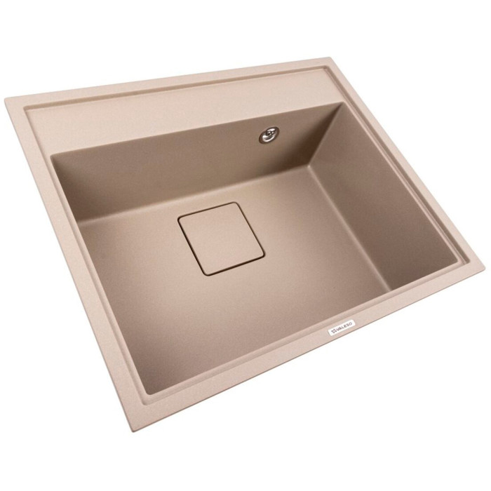 Valeso Sherlit 6050 Titanium – Rectangular 60 cm Kitchen Sink, Composite