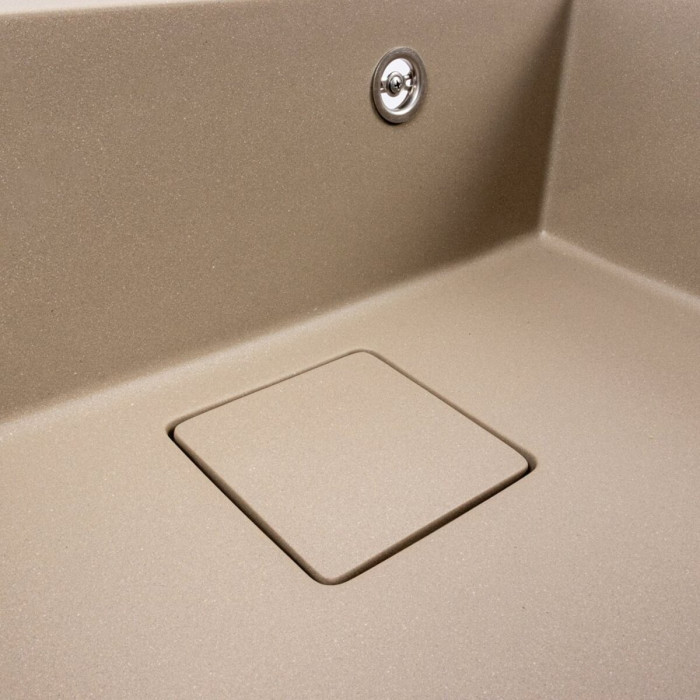 Valeso Sherlit 6050 Titanium – Rectangular 60 cm Kitchen Sink, Composite