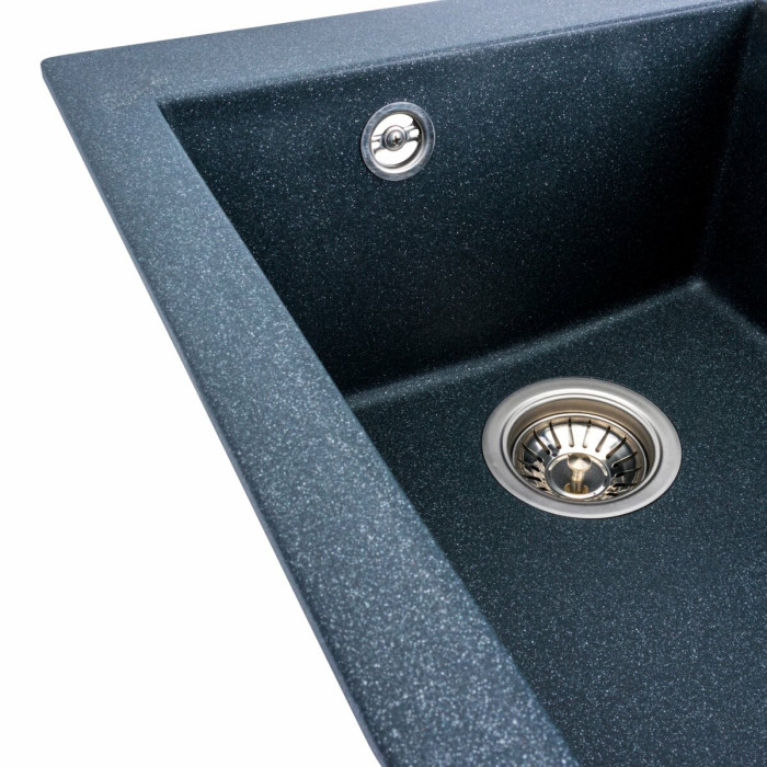 Valeso Sokil 4150 anthracite - 41 cm kitchen countertop sink; quartz, matte