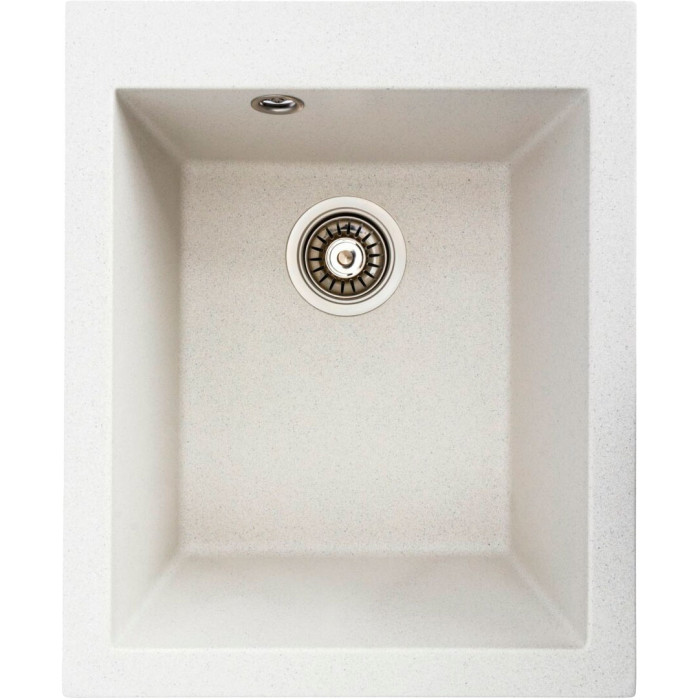 Valeso Sokil 4150 white with speckles - 41 cm wide inset kitchen sink