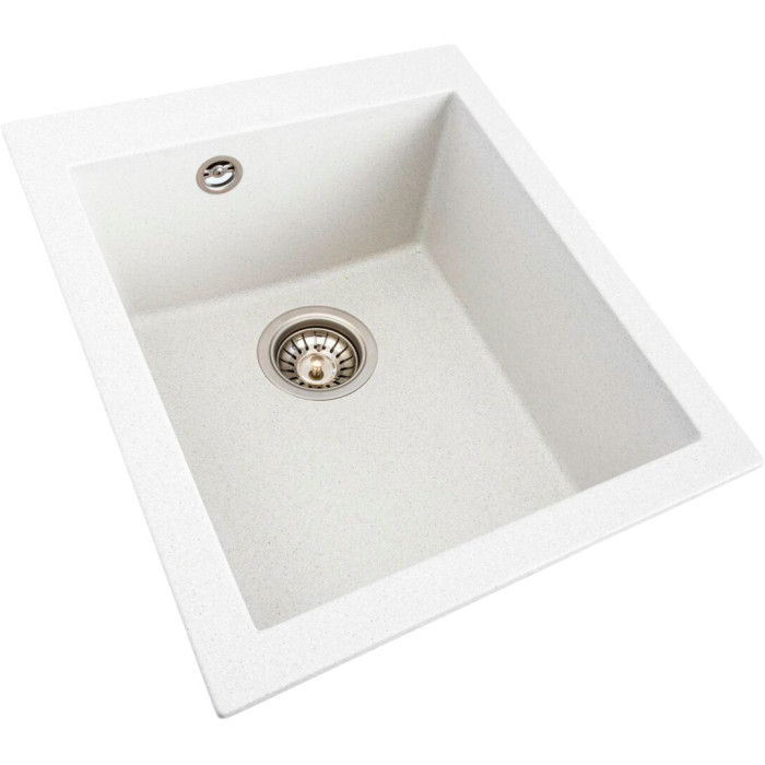 Valeso Sokil 4150 white with speckles - 41 cm wide inset kitchen sink