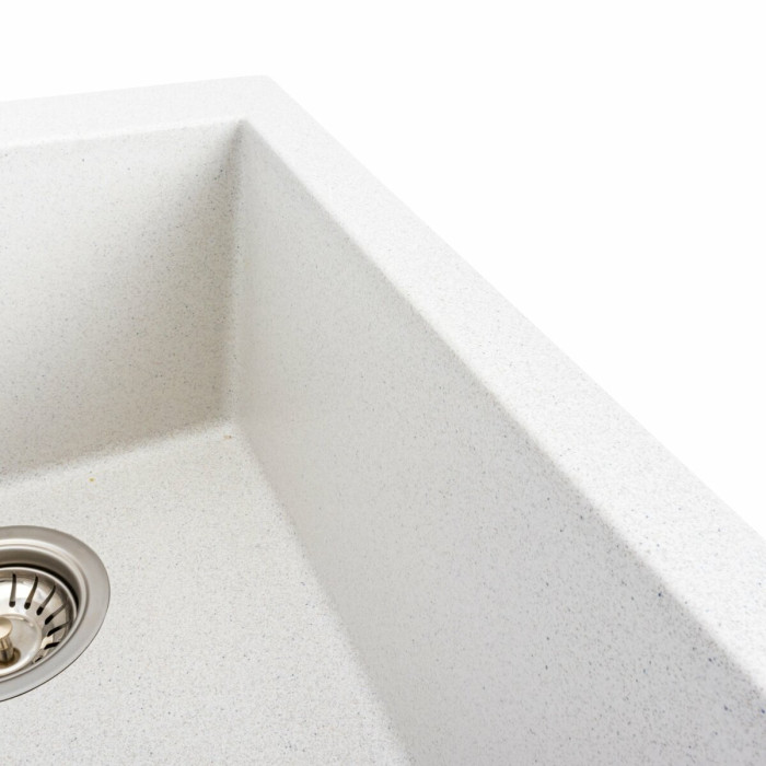 Valeso Sokil 4150 white with speckles - 41 cm wide inset kitchen sink