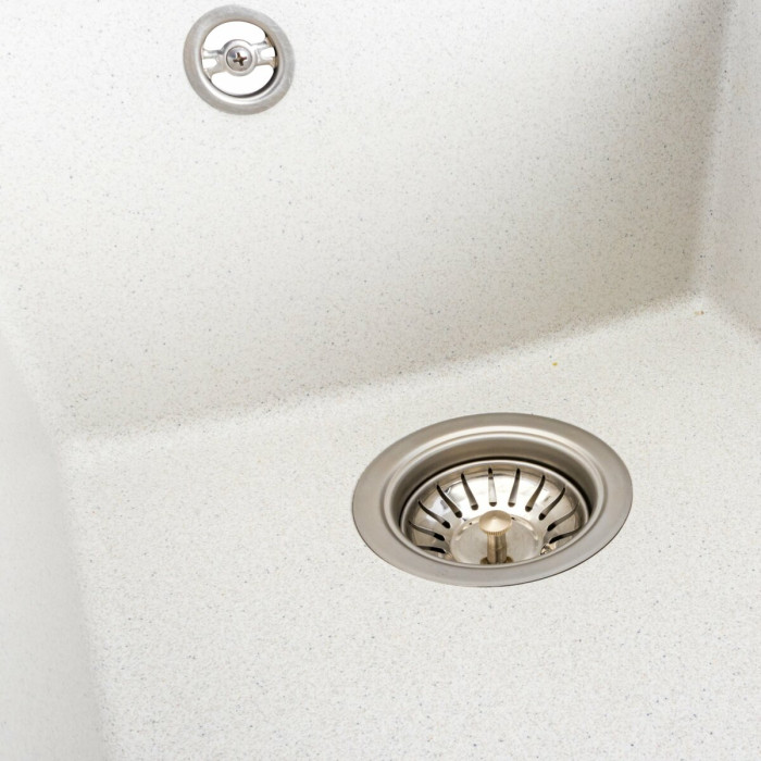 Valeso Sokil 4150 white with speckles - 41 cm wide inset kitchen sink