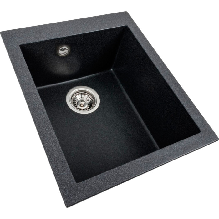 Valeso Sokil 4150 carbon - 41 cm small sink for kitchen countertop