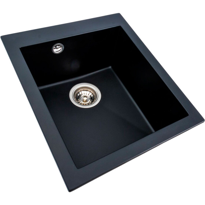 Valeso Sokil 4150 black - matte compact kitchen countertop sink