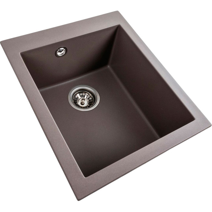 Valeso Sokil 4150 dune - 41 cm wide bowl sink with deep bowl; quartz composite