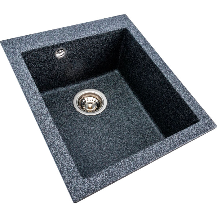 Valeso Sokil 4150 graphite - 41 cm small artificial granite kitchen sink