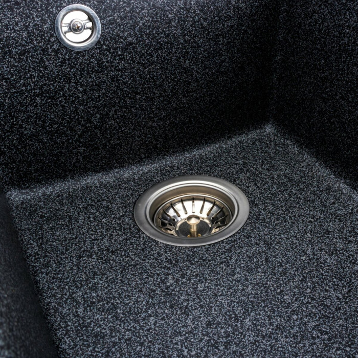 Valeso Sokil 4150 graphite - 41 cm small artificial granite kitchen sink