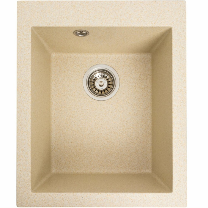 Valeso Sokil 4150 sand - 41 cm wide granite mini-sink for kitchen