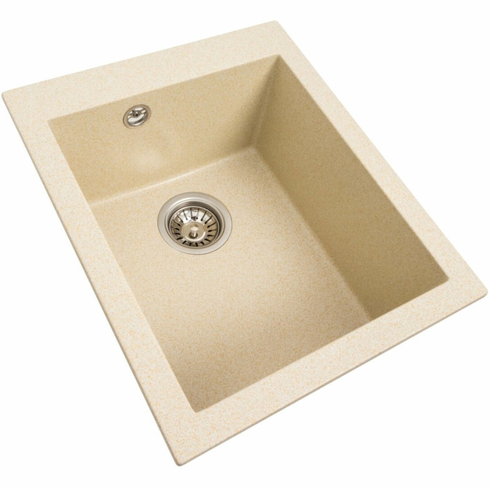 Valeso Sokil 4150 sand - 41 cm wide granite mini-sink for kitchen