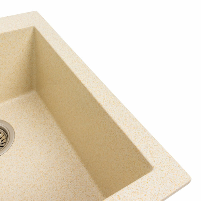 Valeso Sokil 4150 sand - 41 cm wide granite mini-sink for kitchen