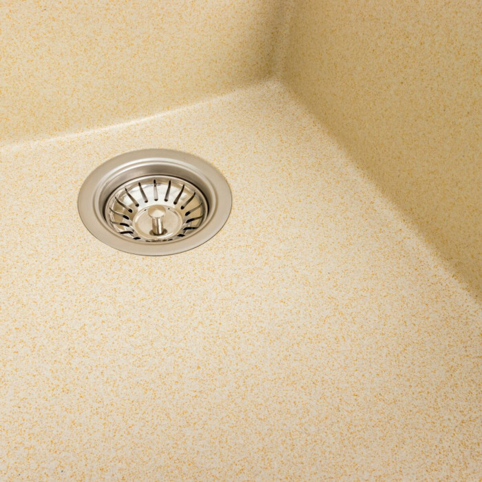 Valeso Sokil 4150 sand - 41 cm wide granite mini-sink for kitchen