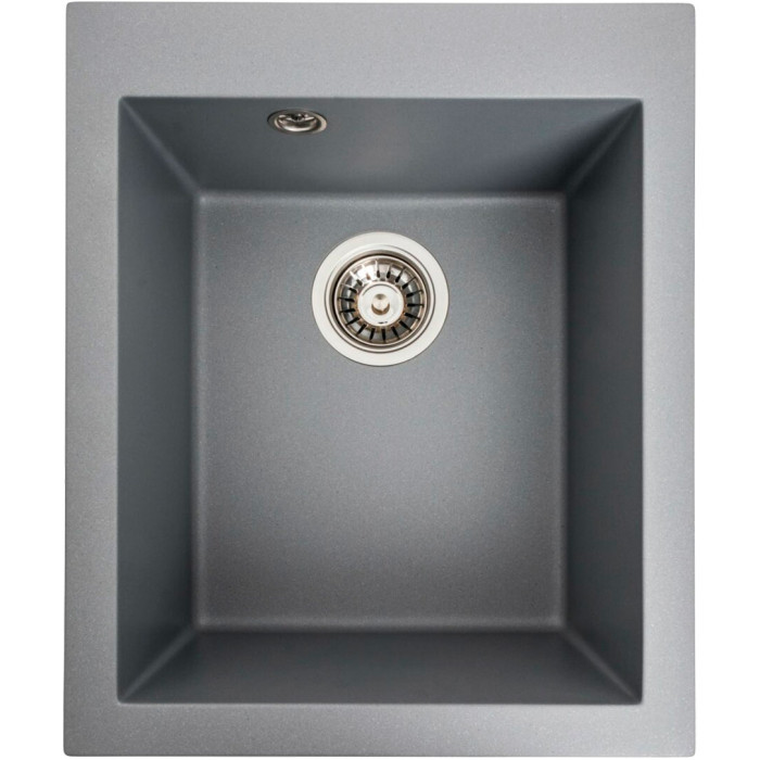 Valeso Sokil 4150 gray metallic - 41 cm matte sink for countertop installation