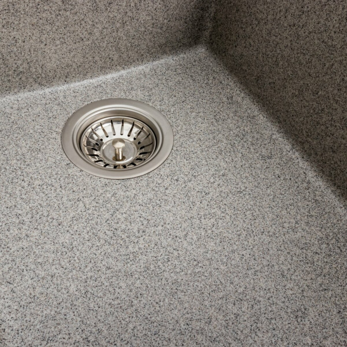 Valeso Sokil 4150 gray - 41 cm wide built-in kitchen countertop sink