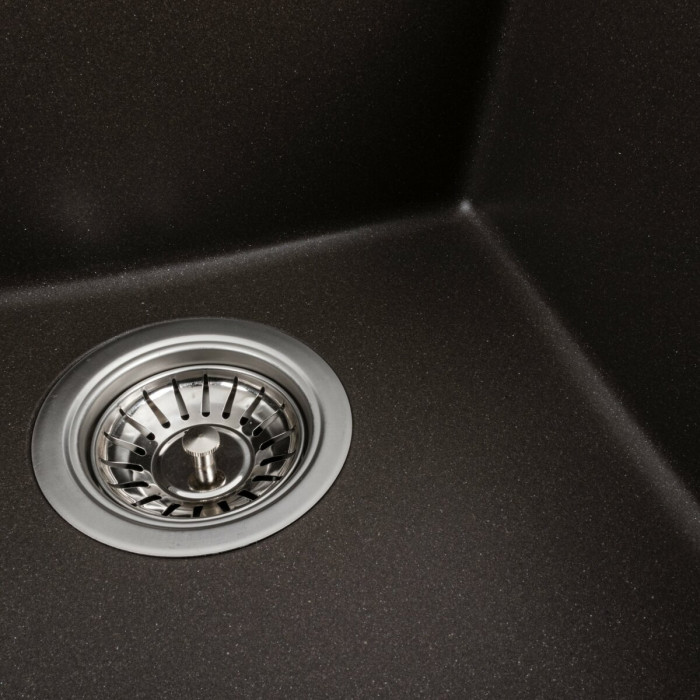 Valeso Sokil 4150 dark rock – small inset sink 41 cm made of quartz composite