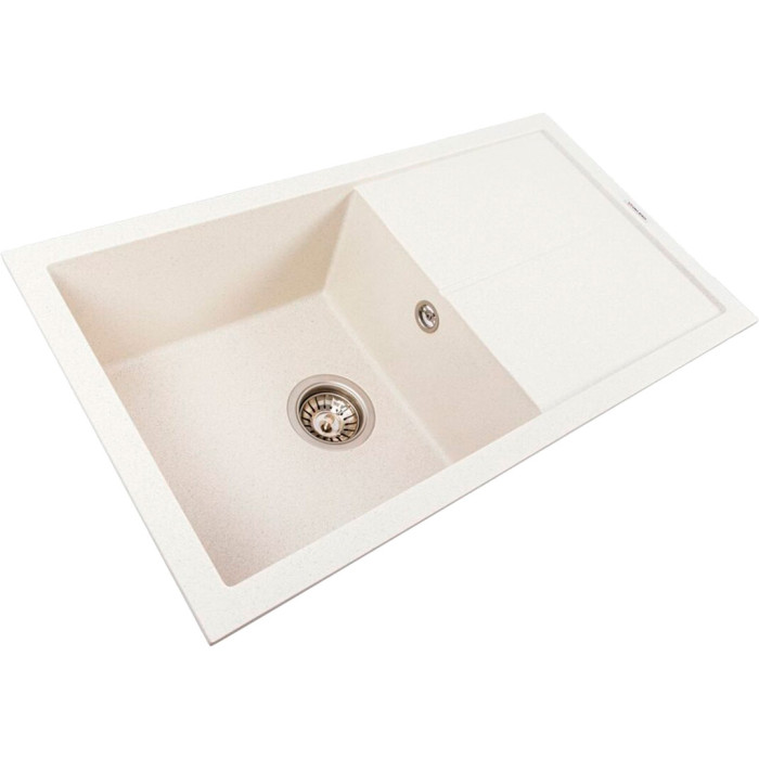 Valeso Solid 7843 white with speckles - 78/43 cm built-in kitchen sink