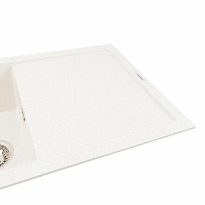 Valeso Solid 7843 white with speckles - 78/43 cm built-in kitchen sink