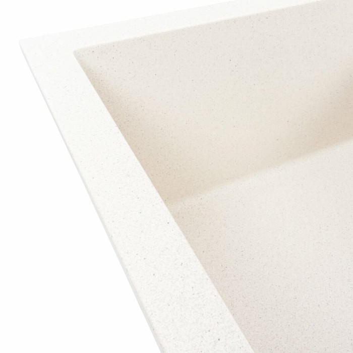 Valeso Solid 7843 white with speckles - 78/43 cm built-in kitchen sink