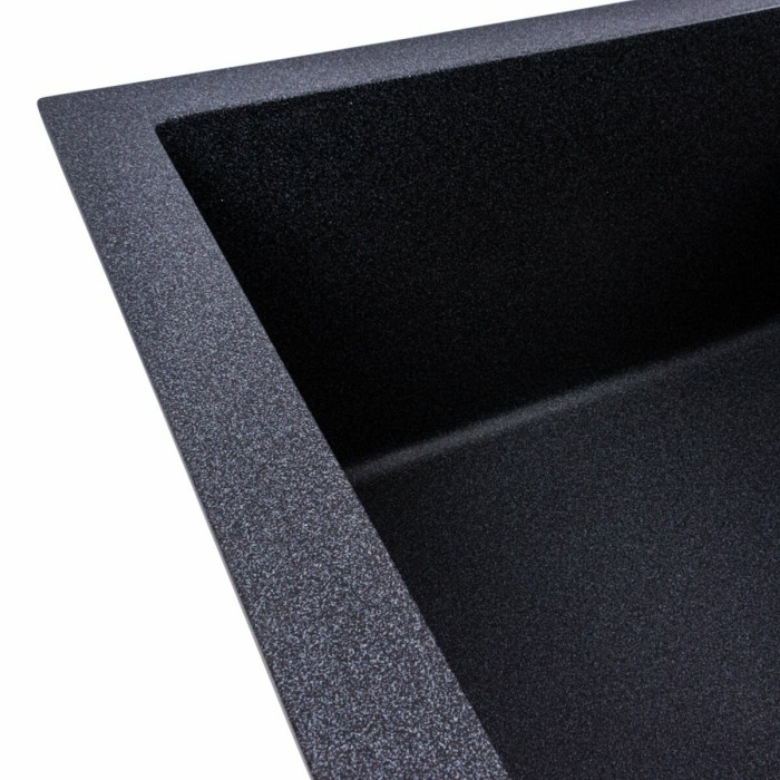 Valeso Solid 7843 carbon - 78 cm inset kitchen sink with dish wing