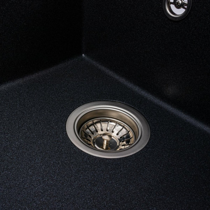 Valeso Solid 7843 carbon - 78 cm inset kitchen sink with dish wing