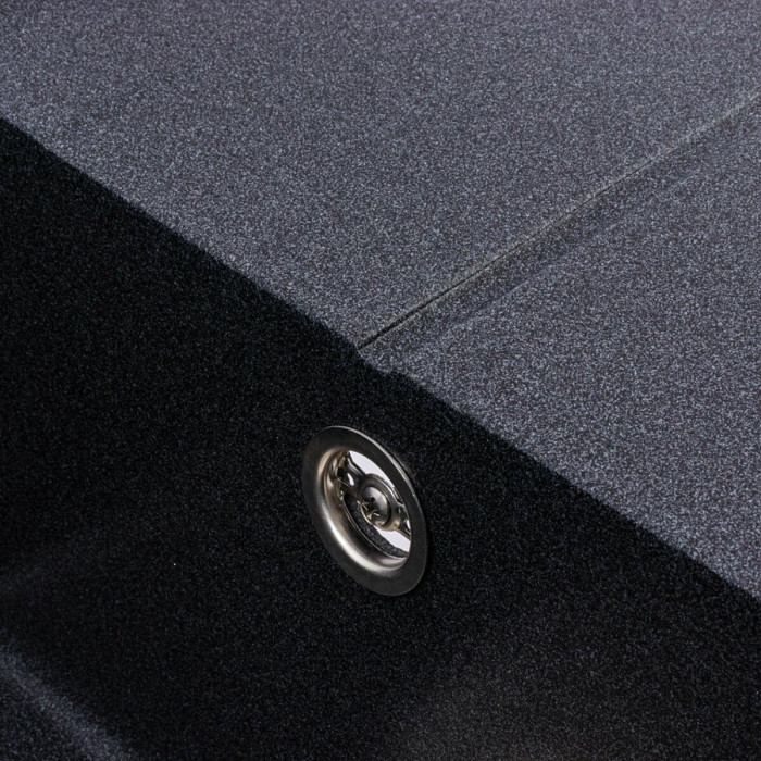 Valeso Solid 7843 carbon - 78 cm inset kitchen sink with dish wing