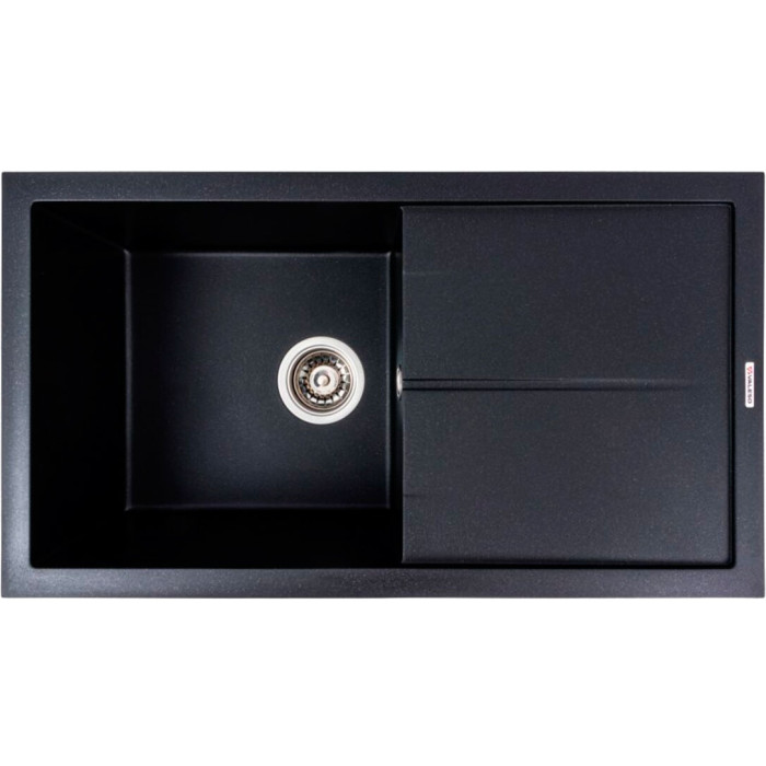 Valeso Solid 7843 black metallic - 78 cm symmetrical rectangular kitchen sink