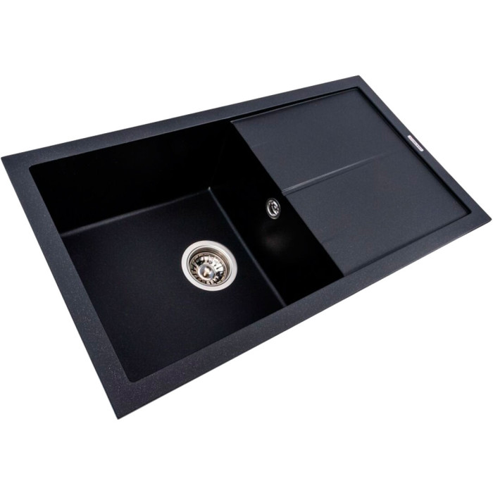 Valeso Solid 7843 black metallic - 78 cm symmetrical rectangular kitchen sink